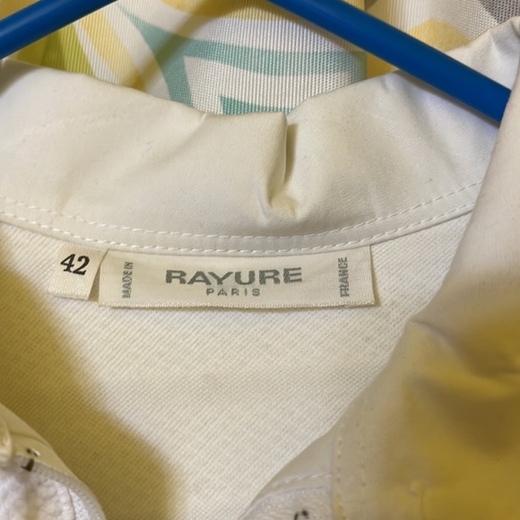 White shirt Rayure, Paris size 42 similar to US size Med/lg - Picture 2 of 4